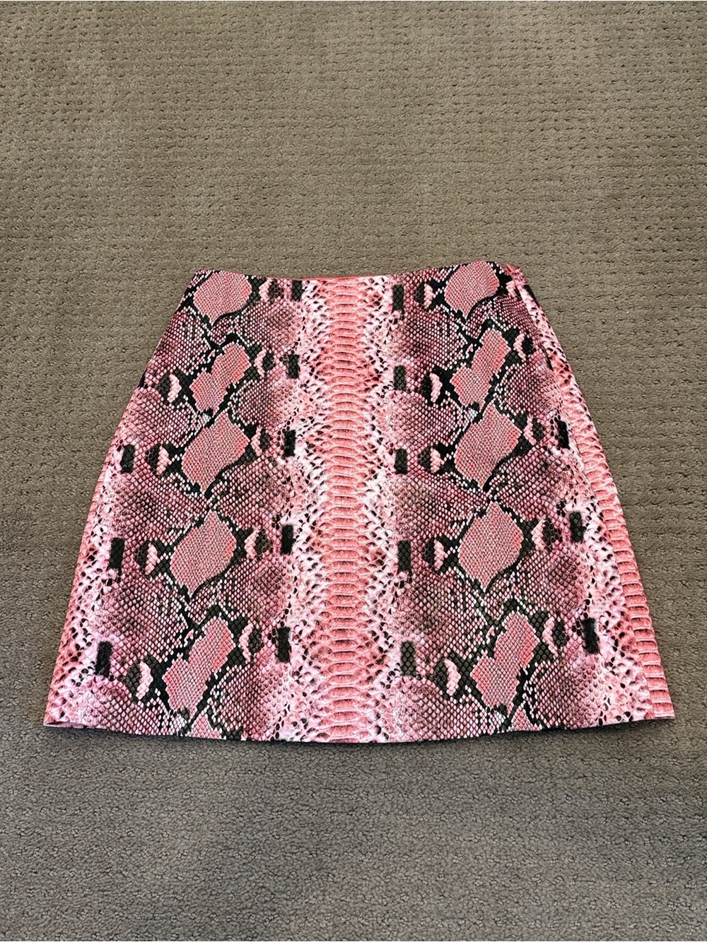 Endless Rose Pink & Black Snakeskin - Print Mini Skirt NWT